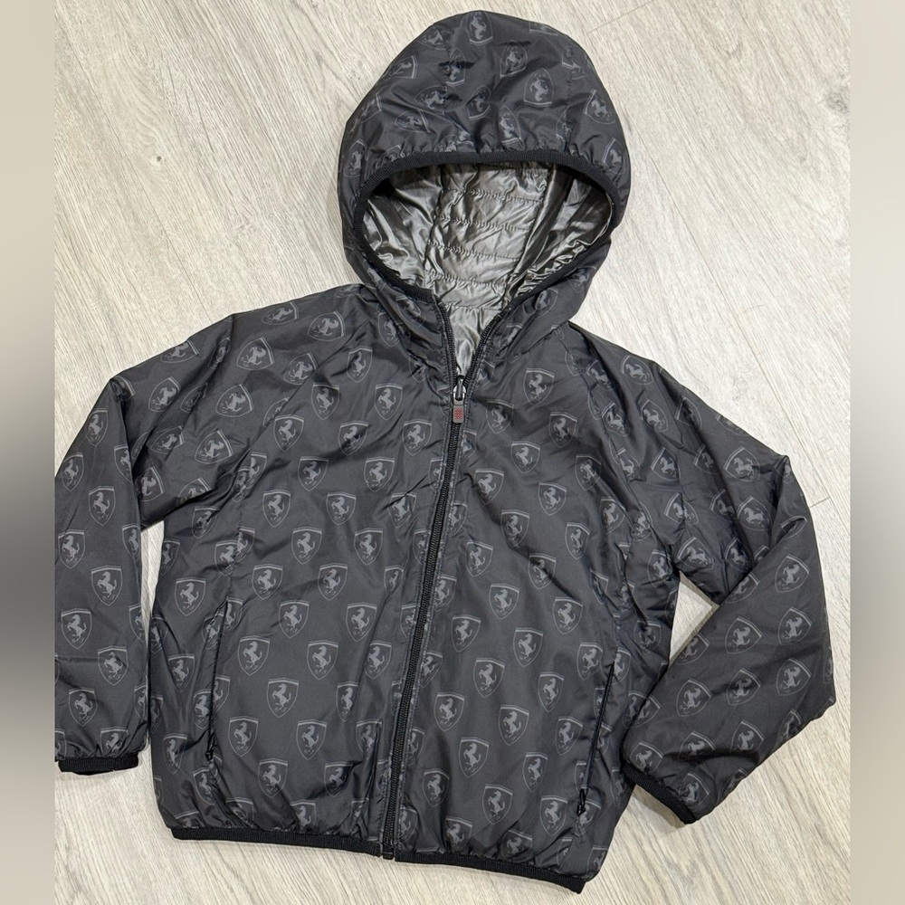 Scuderia Ferrari Kids Reversible Hooded Long Sleeve Jacket